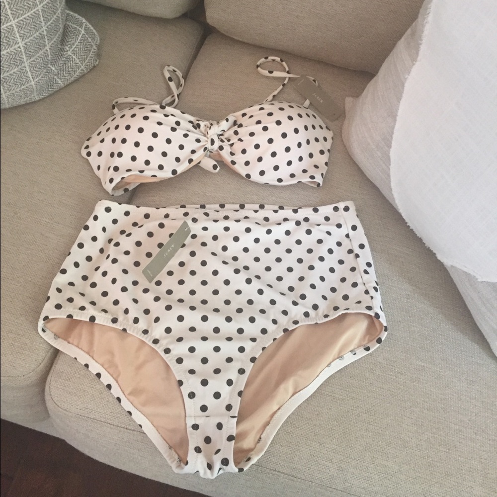 RE-POSH! J. Crew High Waisted Swimsuit